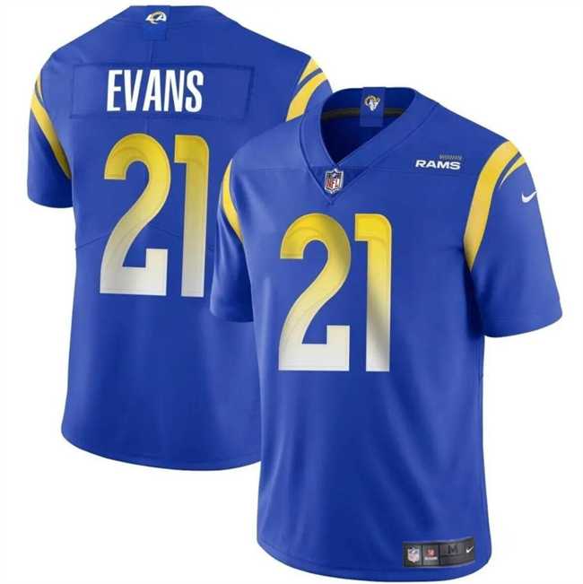 Men & Women & Youth Los Angeles Rams #21 Zach Evans Blue 2024 Vapor Untouchable Stitched Jersey->los angeles rams->NFL Jersey